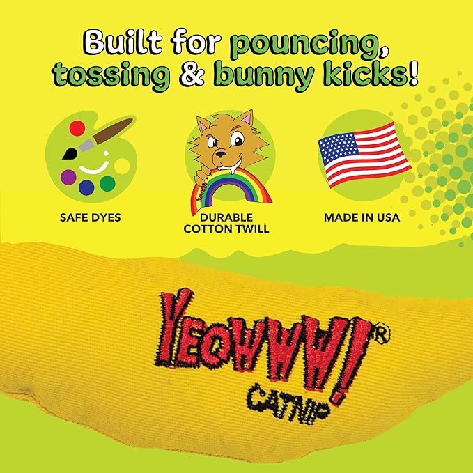 Yeowww! Catnip Chi-CAT-a Banana Toy - Image 9