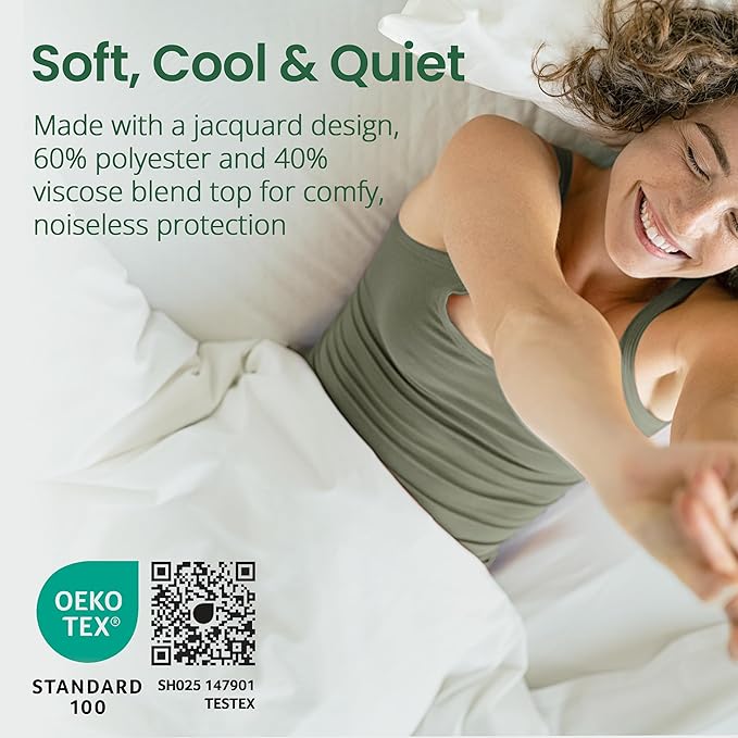 SafeRest Waterproof California King Size Mattress Protector - Image 5