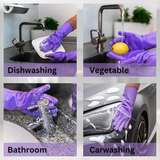 Dog Shampoo Gloves for Bathing – Silicone Dog Washing Gloves - Image 6
