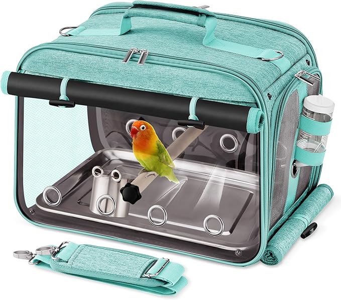 Bird Carrier Airline Approved, Bird Travel Cage by Suertree