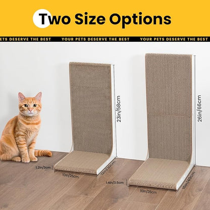 Conlun Cardboard Cat Scratcher, Vertical Wall-Leaning Scratching Board to - Image 2