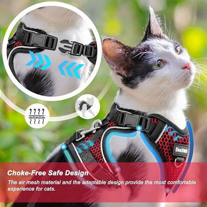 Cat Harness and Leash for Walking Escape Proof Soft Adjustable Cat Leash - Image 2