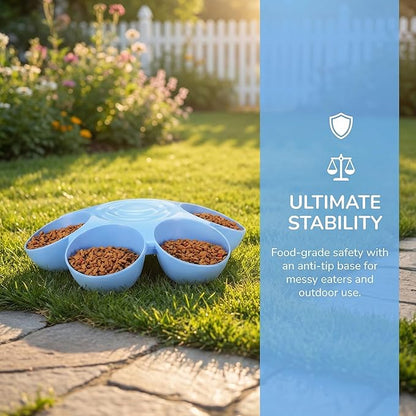 VOSAREA Multiple Pet Feeding Bowl Compartments - Image 8