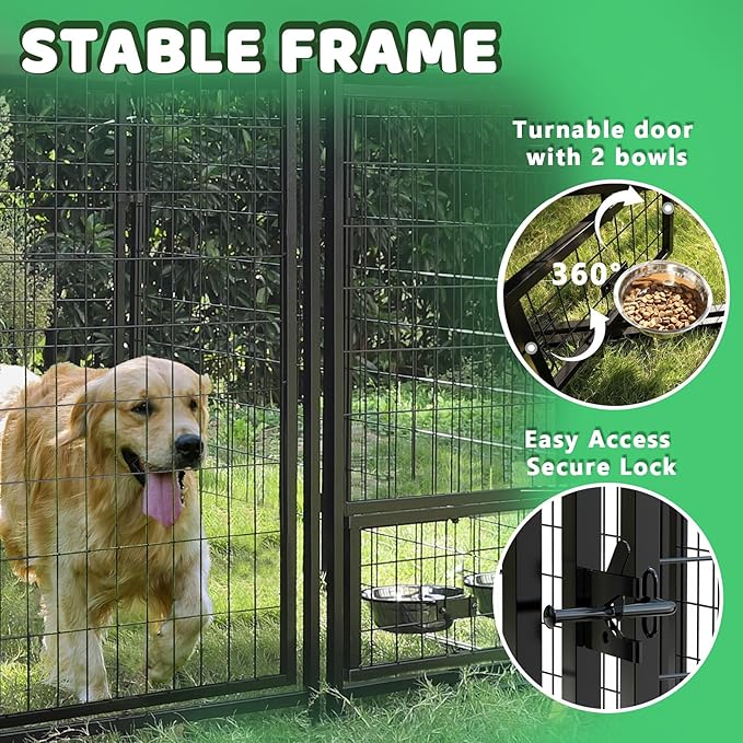 LEMBERI 6x4x6 FT Outdoor Dog Kennel - Image 2