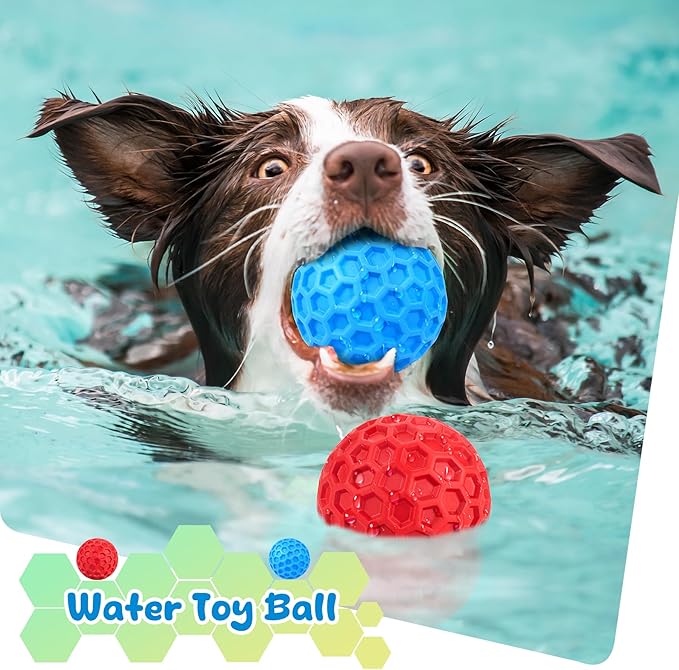 Squeaky Dog Toys for Aggressive Chewers, Indestructible Dog Balls for - Image 5