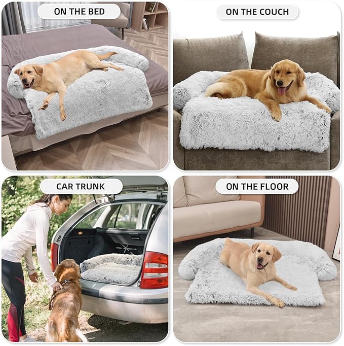 GGIB Calming Dog Bed Fluffy Plush Dog Mat - Image 6