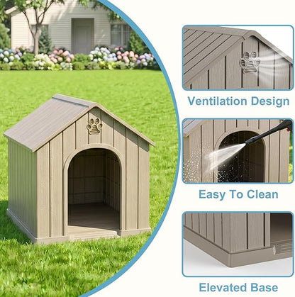 EFU Small Dog House Outdoor Indoor, Waterproof Puppy Dog House - Image 3