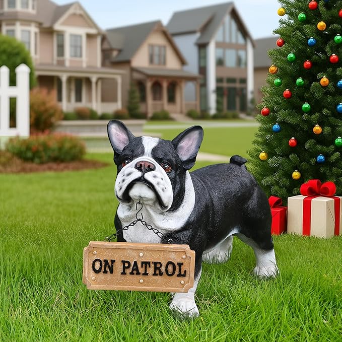 English Bulldog Dog Garden Statue - Image 4