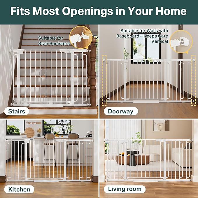 Cumbor 36.6-64" Extra Wide Baby Gate - Image 7