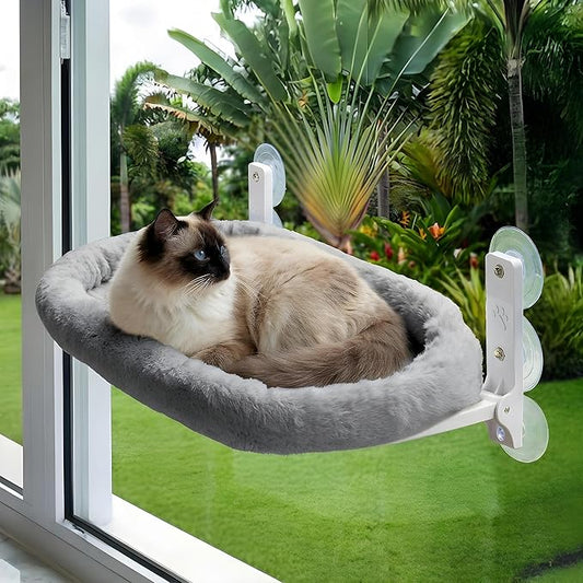 Cat Window Perch – Strong 6 Suction Cup Foldable Cat Hammock Bed by Unknown