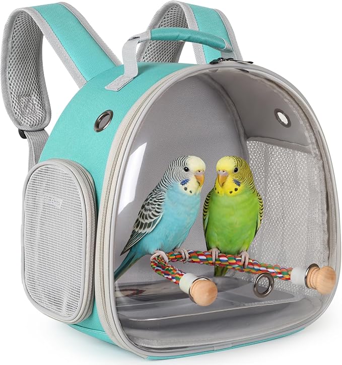 Small Bird Travel Backpack Carrier Cage, Backpack to Transport Backpack Carrier by halinfer