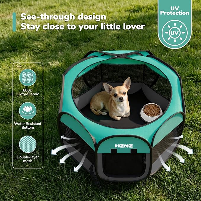 Dog Cat Playpen, Portable Small Animal Playpen Crate Indoor - Image 6