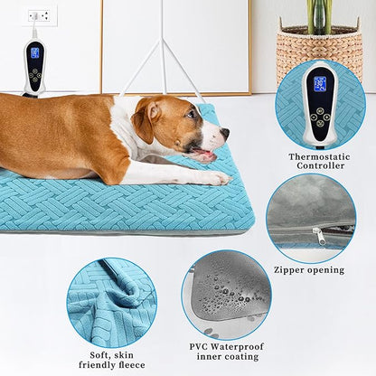 Dog Heating Pad 34x21inches, Pet Heating Pad - Image 5
