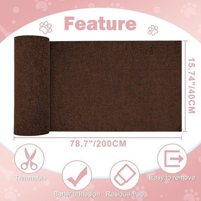 ENONCI Anit Cat Scratch Couch Furniture Protector, 78.7x15.8 Cat Wall Corner - Image 8
