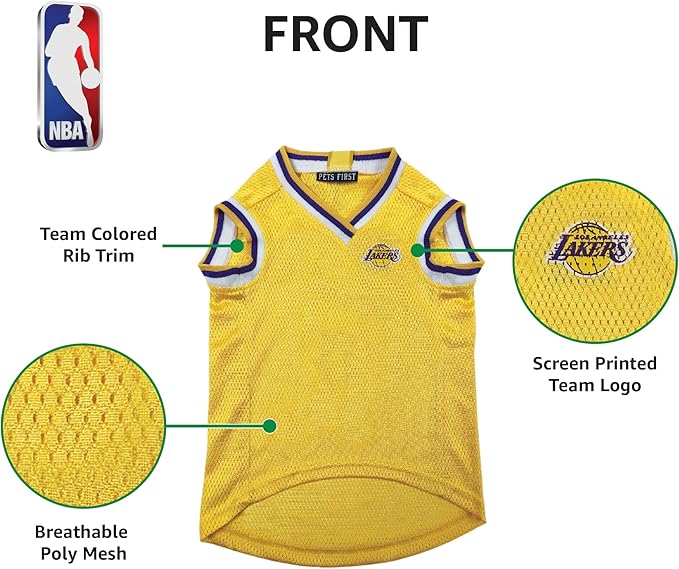 NBA LOS ANGELES LAKERS DOG Jersey, Large - Image 7