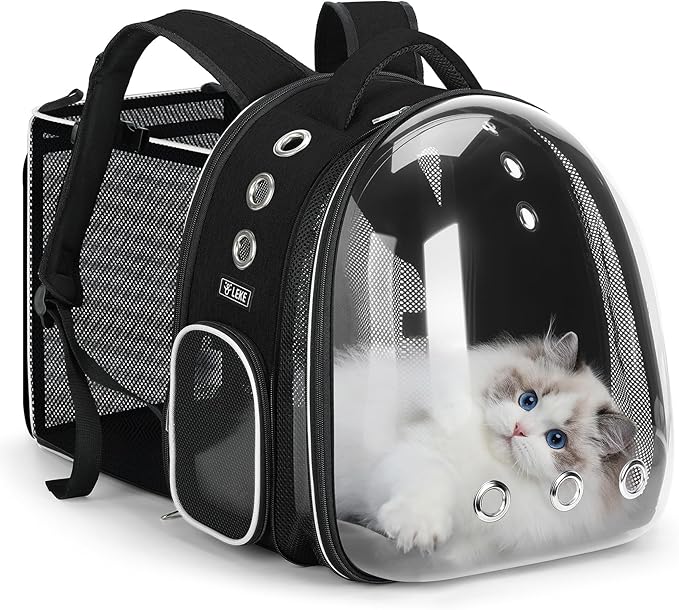 Limited Stock Lekereise Cat Backpack Carrier, Expandable Large Space Cat Bubble by Lekereise