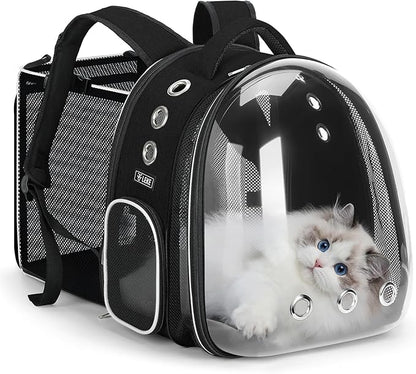 Limited Stock Lekereise Cat Backpack Carrier, Expandable Large Space Cat Bubble by Lekereise