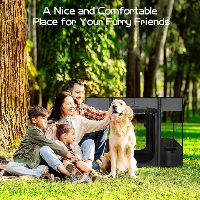 40x32x24 Inches Dog Playpen, Pet Playpen, Foldable Puppy Cat Playpen, Portable - Image 9