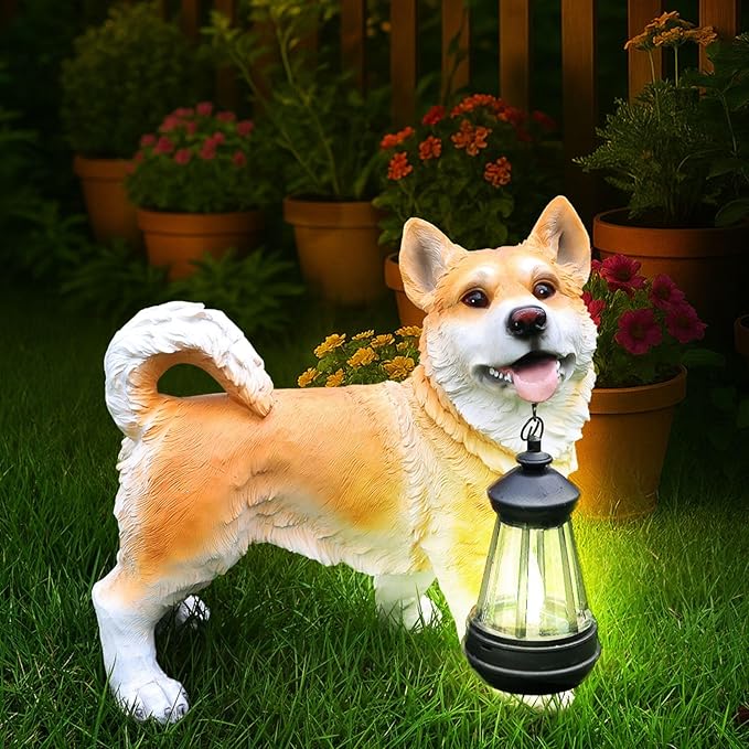 Corgi Dog Garden Statue by Sprgarde