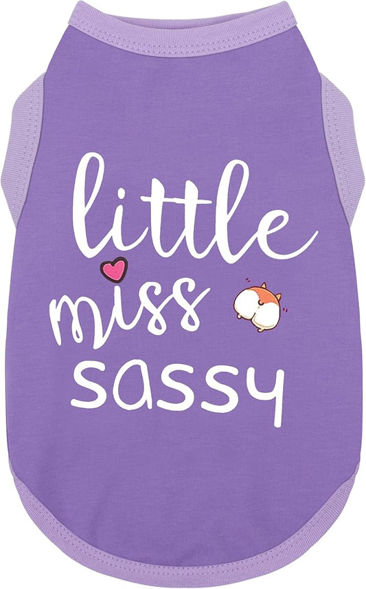 Paiaite Dog Clothes Fashionable Sleeveless Pet Vest: 'Little Miss Sassy' by Paiaite