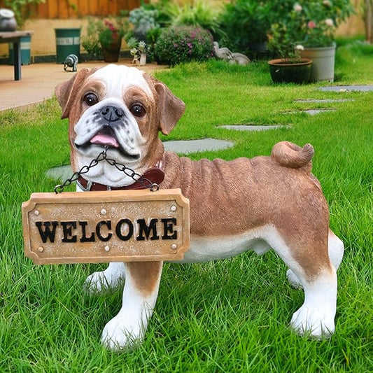 Pug Dog Garden Statue by Sprgarde