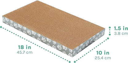 Kitty City Cat Scratcher– 3-Pack Durable Corrugated Cardboard Scratch Pads - Image 3