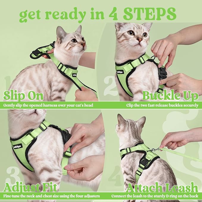 rabbitgoo Cat Harness and Leash Set, Escape Proof Vest Harness - Image 8