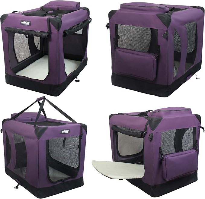 EliteField 3-Door Folding Soft Dog Crate - Image 3