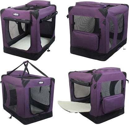 EliteField 3-Door Folding Soft Dog Crate - Image 3