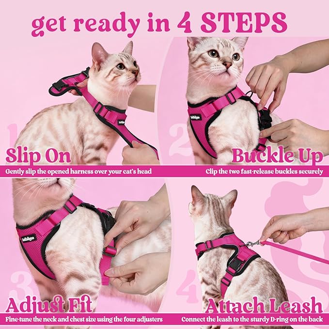 rabbitgoo Cat Harness and Leash Set, Escape Proof Vest Harness - Image 8