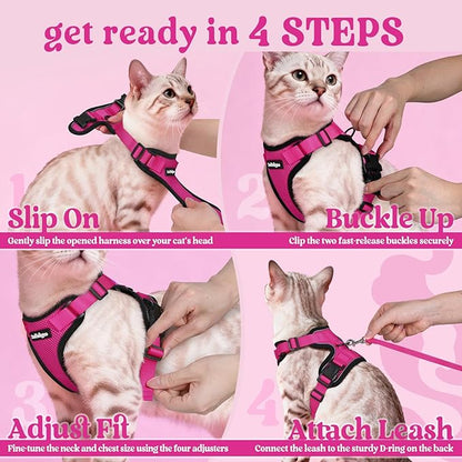 rabbitgoo Cat Harness and Leash Set, Escape Proof Vest Harness - Image 8