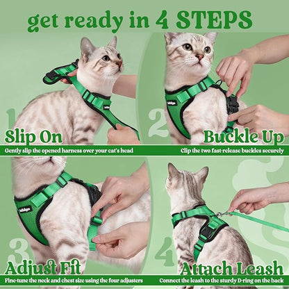 rabbitgoo Cat Harness and Leash Set, Escape Proof Kitten Harness - Image 8