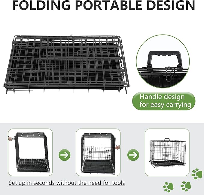 FDW 24-Inch Dog Crate Pet Cage - Image 5