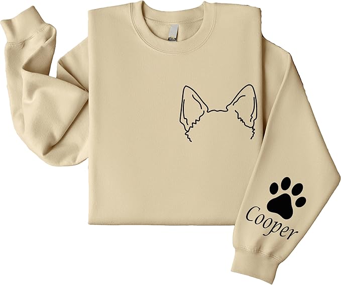 Custom Dog Mom Shirt Personalized Dog Ears Sweatshirt - Image 2