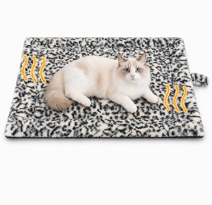 Self Warming Cat Pad for Cats and Small Dogs, Non Electric Thermal Pet Mat by PetTemp