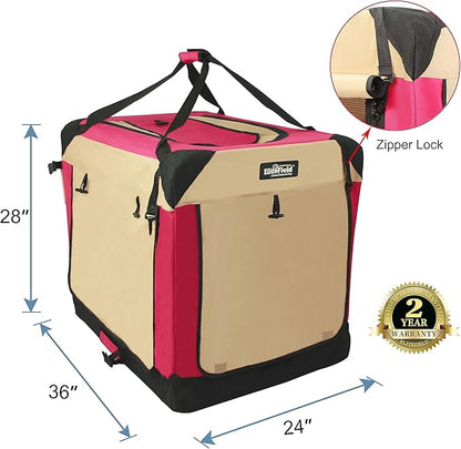 EliteField 4-Door Folding Soft Dog Crate - Image 3
