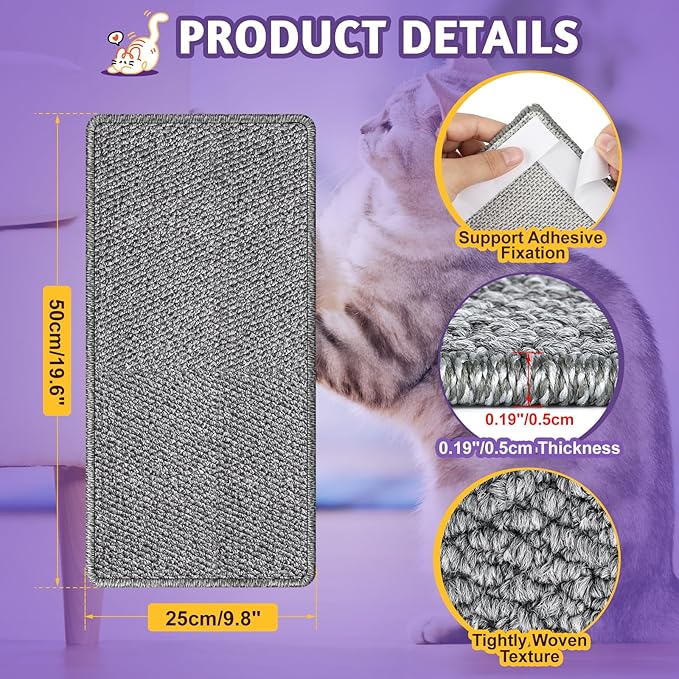 ENONCI​ Corner Cat Scratcher Wall Mounted - Image 7