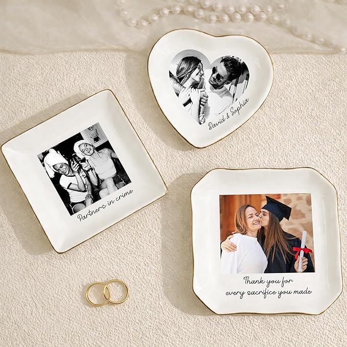 Personalized Trinket Tray Photo Best Friend Picture Birthday gifts, Custom - Image 5