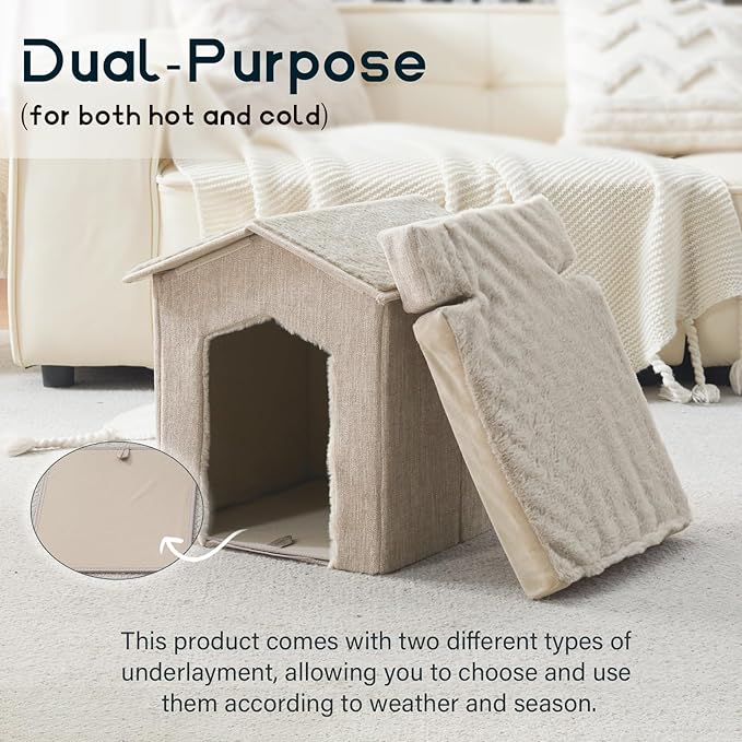 Cat Beds for Indoor Cats, Cat Houses, Cat Cave - Image 3