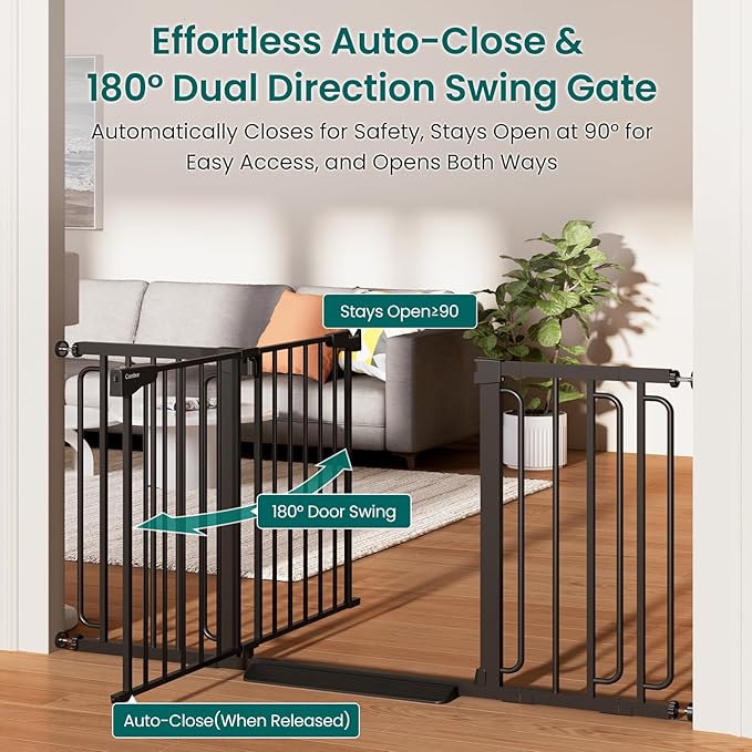 Cumbor 30.4-56.8" Extra Wide Baby Gate - Image 3