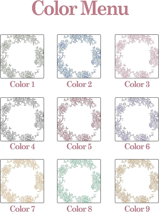 LOVELYPOD Personalized Floral Engagement Trinket Tray, Custom Couple Name - Image 2