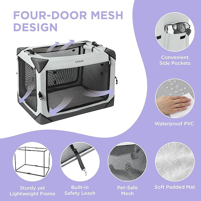 Lesure Collapsible Dog Crate - Image 3