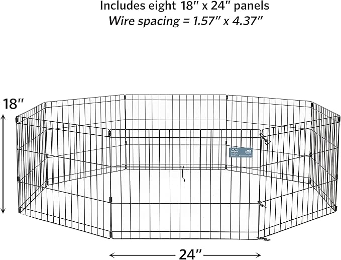 MidWest Homes for Pets 18-Inch Exercise Pen, for Indoor and Outdoor use - Image 4