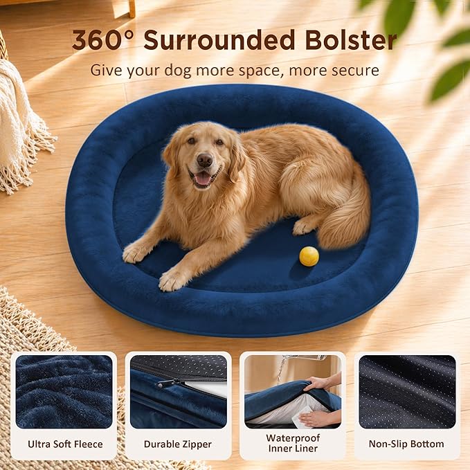 Orthopedic Dog Bed for Large Dogs, Waterproof Dog Bed for Large Size Dogs - Image 2
