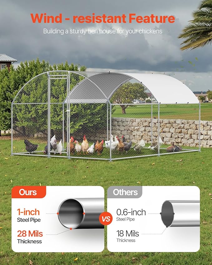 VEVOR Large Metal Chicken Coop - Image 3