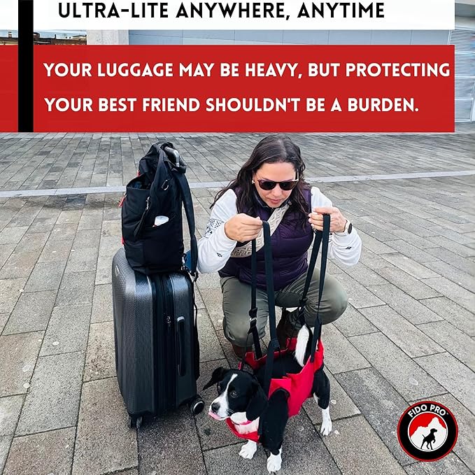 Fido Pro Airlift Ultra-Lite Dog Sling | Ultra-lite Sling Fits in Your Pocket & - Image 2