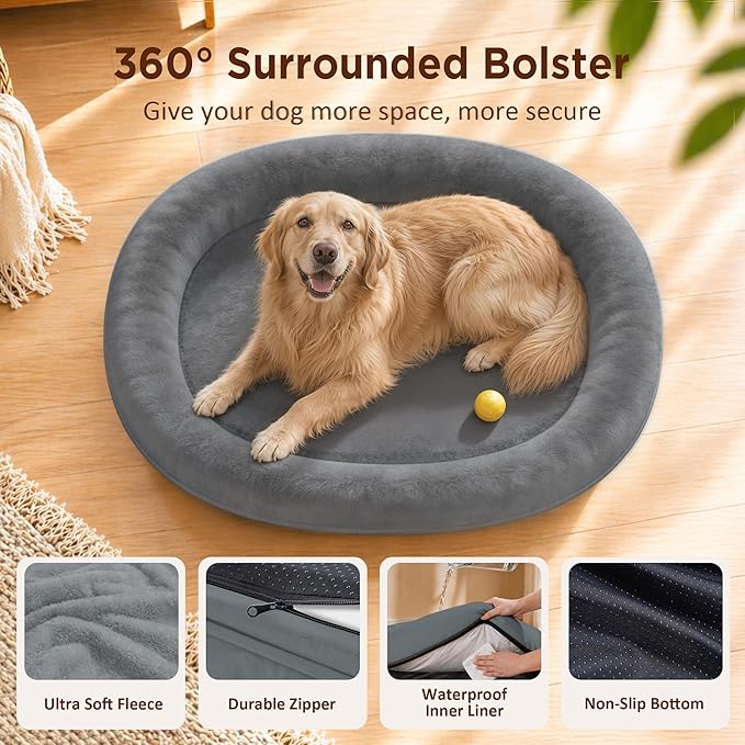 Orthopedic Dog Bed for Extra Large Dogs, XL Waterproof Dog Bed - Image 4