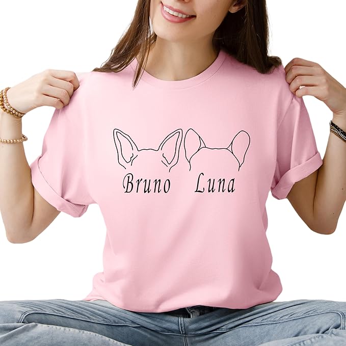 Custom Dog Mom Shirt Personalized Dog Ears Sweatshirt - Image 8