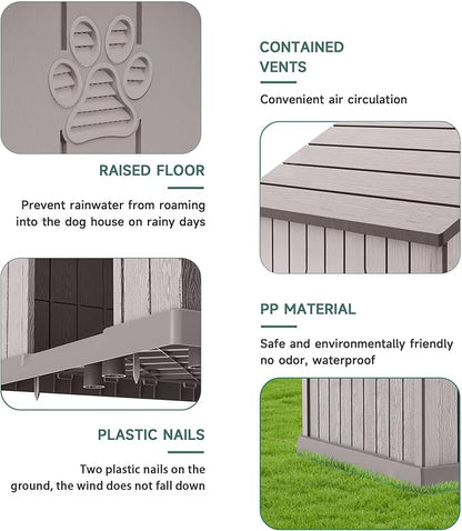 DRATO Large Dog House Indoor Outdoor Waterproof, Puppy Shelter - Image 3