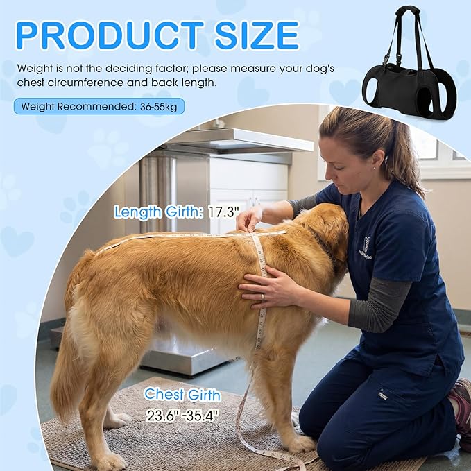 Shinylin Dog Carry Sling Emergency Backpack Pet Legs Support and Rehabilitation - Image 3